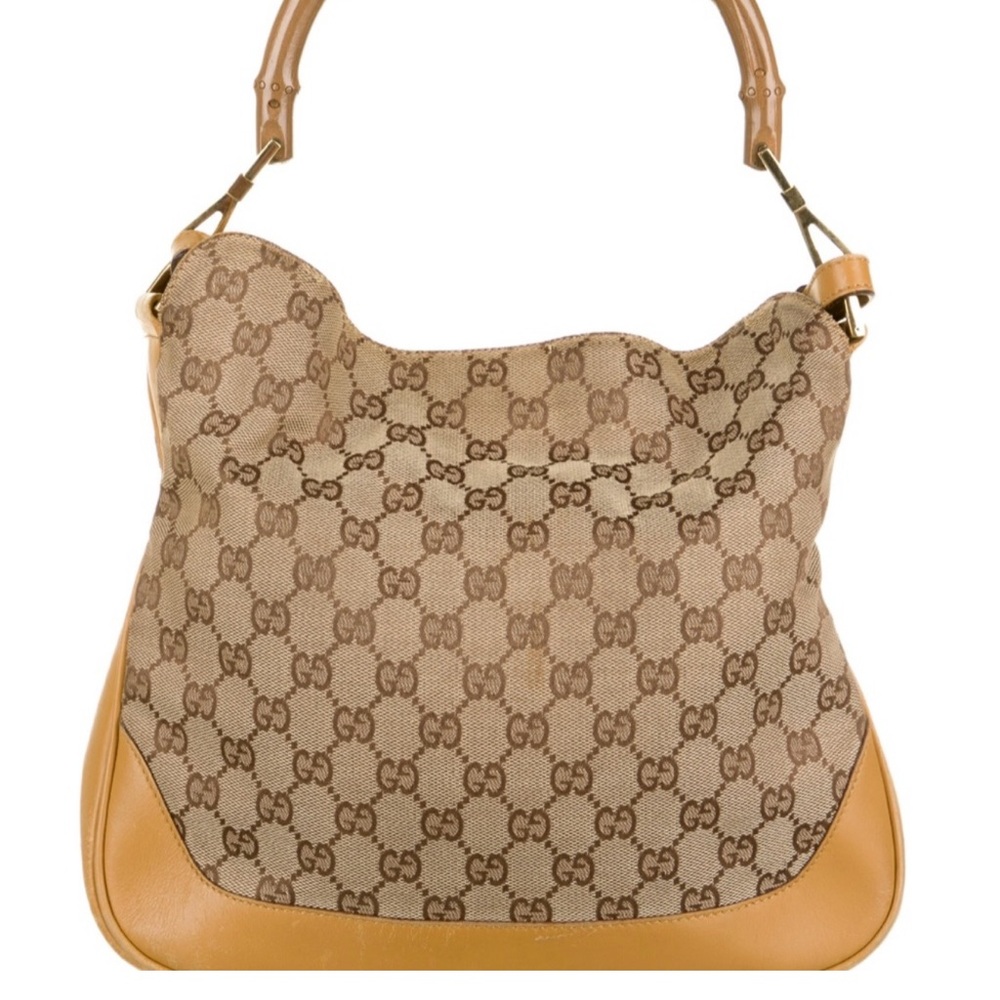 Gucci Beige and Camel Shoulder Bag